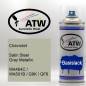 Preview: Chevrolet, Satin Steel Gray Metallic, WA464C / WA501B / G9K / GF6: 400ml Sprühdose, von ATW Autoteile West.